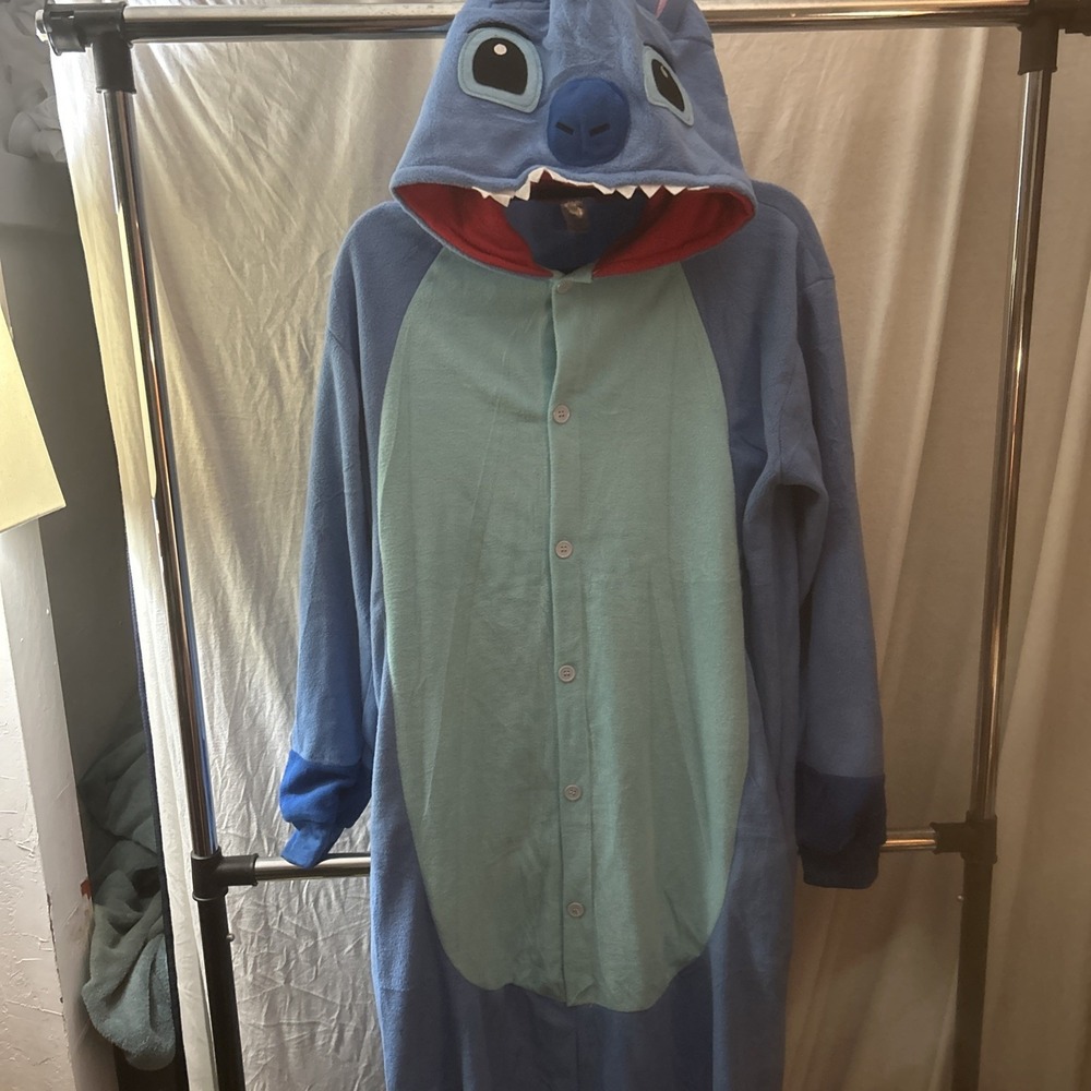 Stitch‎ from Lilo and Stitch One Piece Costume Cosplay PJ's Adult Size L